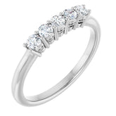 Platinum 1/3 CTW Lab-Grown Diamond Anniversary Band