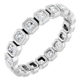14K Rose 1 1/6 CTW Natural Diamond Eternity Band Size 5.5
