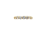 APPRAISED $3800- 14KT Yellow Gold Eternity Band with Round Brilliant Diamonds