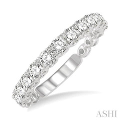 1 Ctw Round Cut Diamond Wedding Band in Platinum