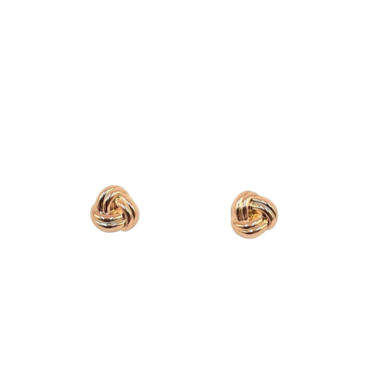 APPRAISED $150- 14KT Yellow Gold Knot Earrings