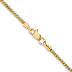 14K 20 inch 1.55mm Semi-Solid Wheat with Lobster Clasp Chain