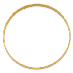 14k 6mm Solid Polished Half-Round Slip-On Round Bangle Bracelet