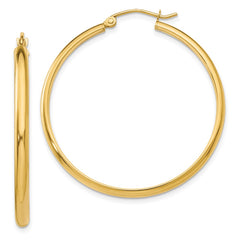 14k Polished Hoop Earring