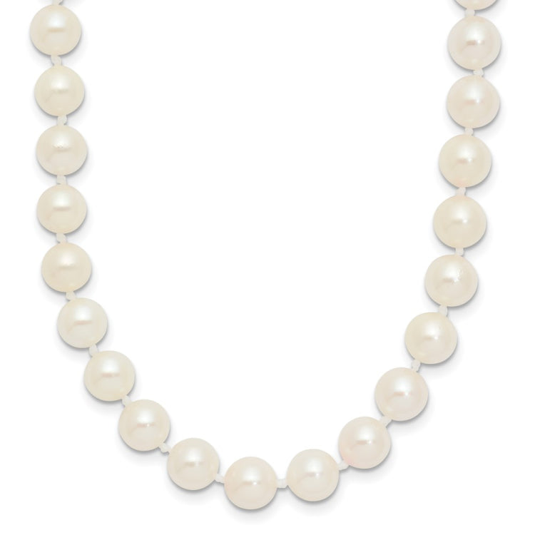 14k 6-7mm White Round Akoya Saltwater Cultured Pearl 16 inch Necklace