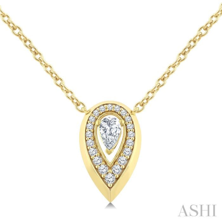 .33CTRD&PRDM PEAR SHAPE PD YG14K-G+CH*