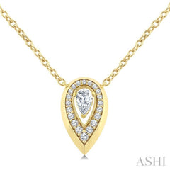 .33CTRD&PRDM PEAR SHAPE PD YG14K-G+CH*