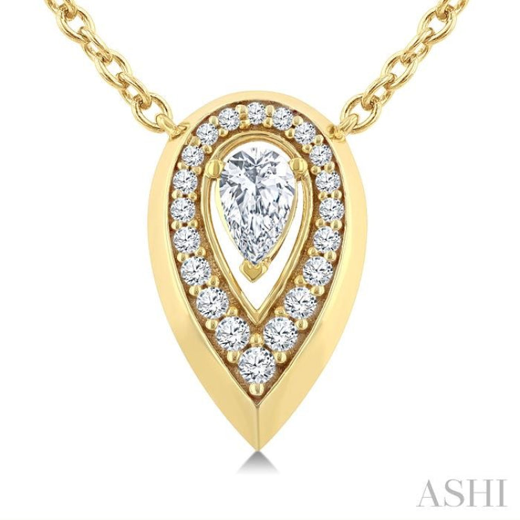 .33CTRD&PRDM PEAR SHAPE PD YG14K-G+CH*