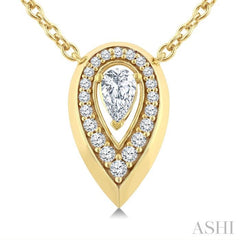.33CTRD&PRDM PEAR SHAPE PD YG14K-G+CH*