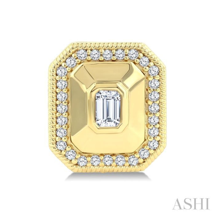 .35CTRD&OCDM OC-SH ART DECO ER YG 14K-G*