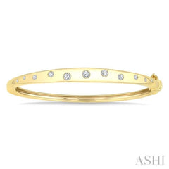 .50CTRDDM MOSAIC BANGLE YG 10K-G*