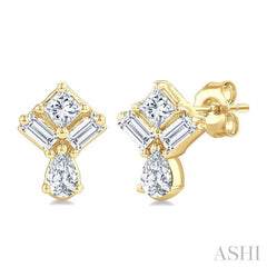 .33CTTWDM PETI MIX FANCY SH ER YG 14K-G*