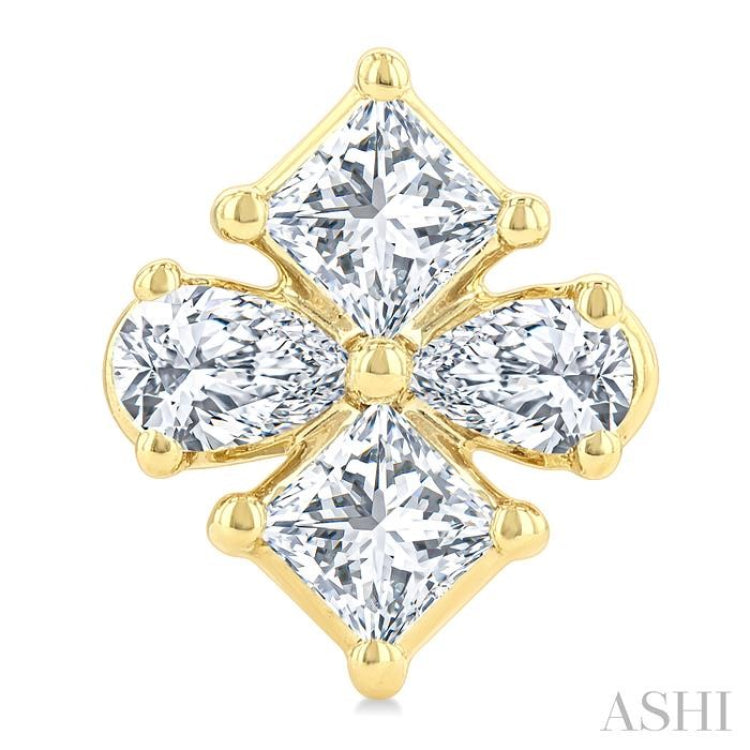 .35CTTWDM PETI MIX FANCY SHP ER YG14K-G*