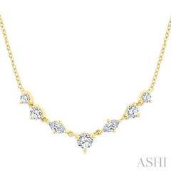 .50CTTWDM PETI MIX FANCY SH NK YG 14K-G*
