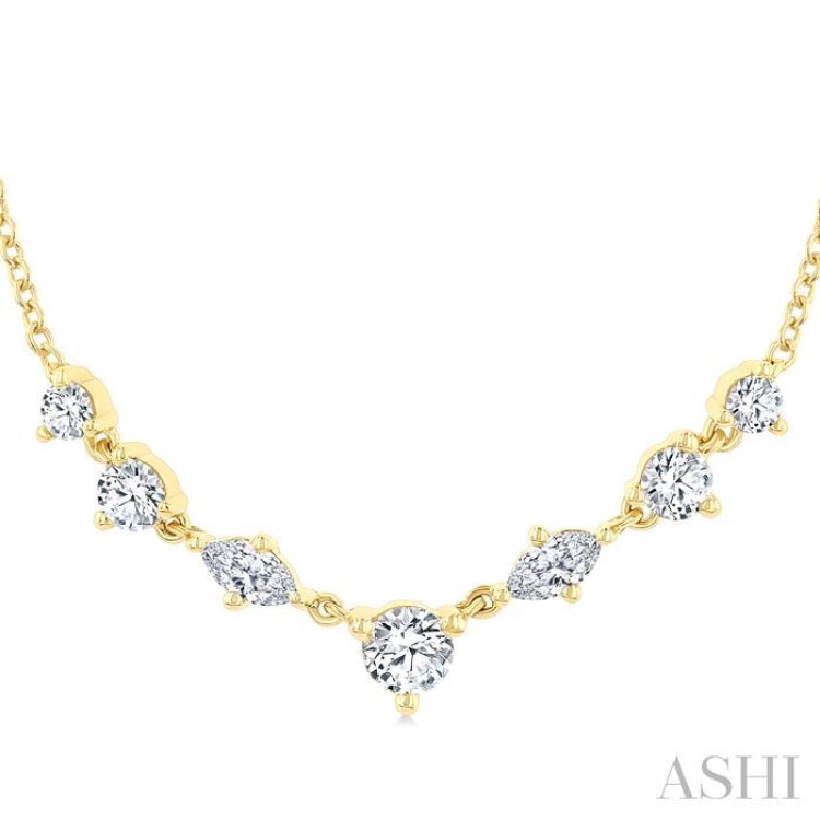 .50CTTWDM PETI MIX FANCY SH NK YG 14K-G*