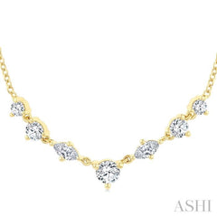 .50CTTWDM PETI MIX FANCY SH NK YG 14K-G*