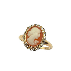APPRAISED $200- 10KT Yellow Gold Cameo Ring