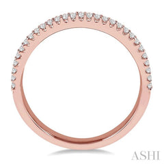 1/3 ctw Round Diamond Wedding Band in 14K Rose Gold