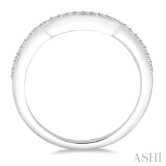 1/6 ctw Round Cut Diamond Wedding Band in 14K White Gold