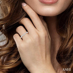 1/6 ctw Round Cut Diamond Wedding Band in 14K White Gold