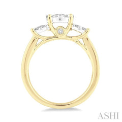 1/2 ctw Lovebright Round Cut Diamond Ring in 14K Yellow and White Gold