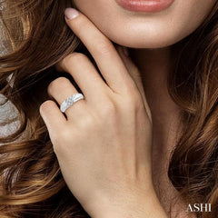 1/8 Ctw Round Cut Diamond Women's Ring in 14K White Gold