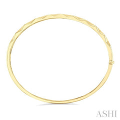 .33CTRDDM GEOMETRIC SHPE BANGLE YG10K-G*