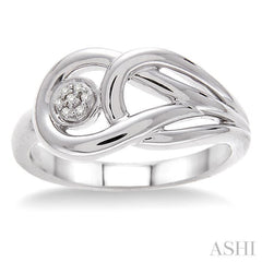 1/50 Ctw Single Cut Diamond Fashion Ring in Sterling Silver