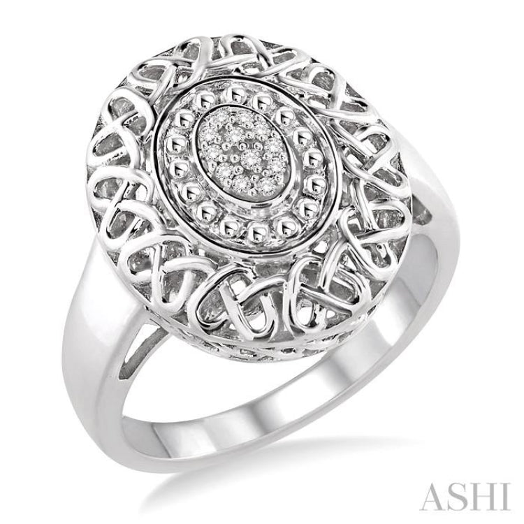1/20 Ctw Single Cut Diamond Fashion Ring in Sterling Silver