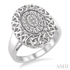 1/20 Ctw Single Cut Diamond Fashion Ring in Sterling Silver