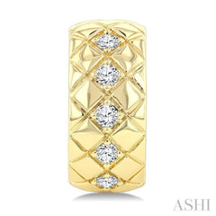 .20CTRDDM BOLD KITE SHAPE ER YG 10K-G*