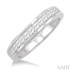 1/2 ctw Princess Cut Diamond Matching Wedding Band in 14K White Gold