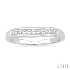 1/4 ctw Princess Cut Diamond Matching Wedding Band in 14K White Gold