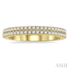 1/3 ctw Round Cut Diamond Wedding Band in 14K Yellow Gold