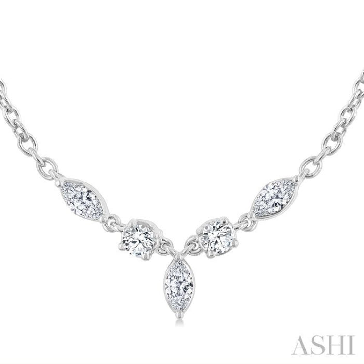 .33CTTWDM PETI MIX FNCY BAR NK WG 14K-G*