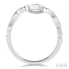 1/5 Ctw Round Diamond Wedding Band in 14K White Gold