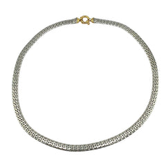 APPRAISED $5000- Platinum and 18KT Yellow Gold Bismark Style Necklace