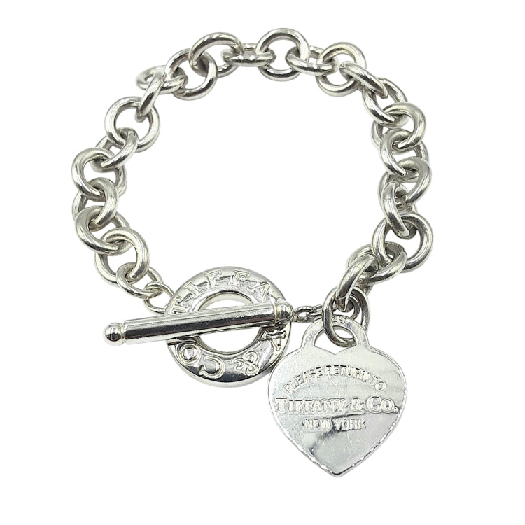 APPRAISED $700- Sterling Silver Tiffany & Co. Toggle Chain Bracelet