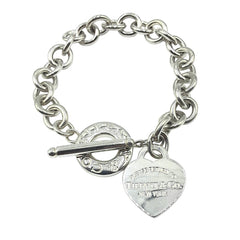 APPRAISED $700- Sterling Silver Tiffany & Co. Toggle Chain Bracelet
