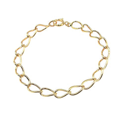 APPRAISED $1200- 14KT Yellow Gold 7" Oval Link Bracelet