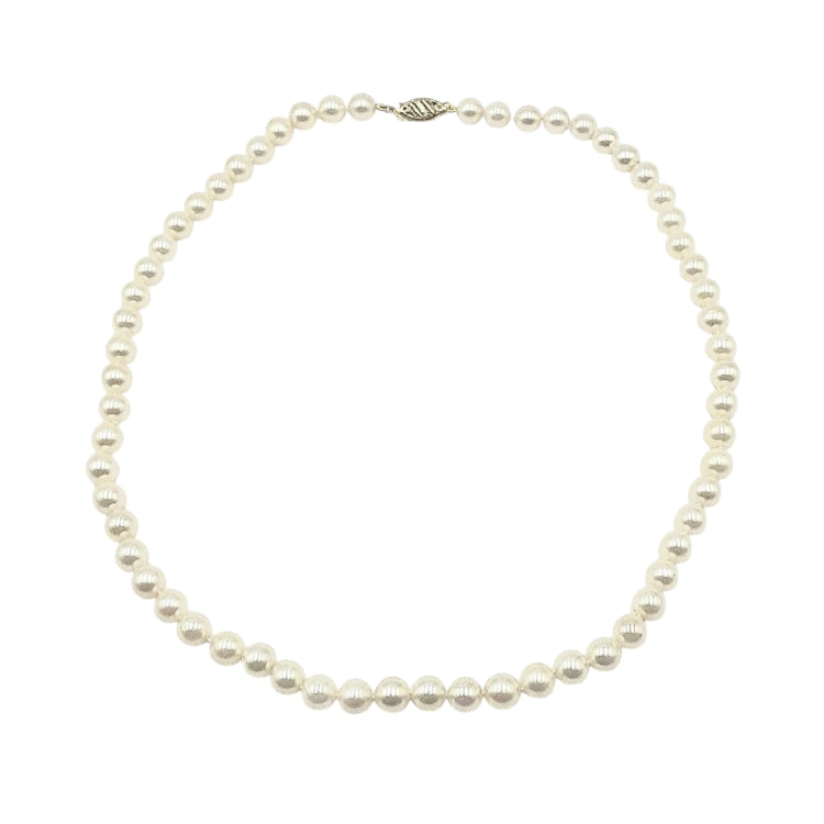 APPRAISED $900- 14KT Yellow Gold 16" Strand of Cultured Pearls