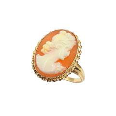 APPRAISED $400- 10KT Yellow Gold with 1 Oval Cameo (16x12)