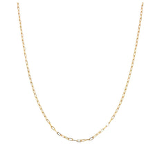 APPRAISED $150- 14KT Yellow Gold 18" Oval Fine Link Chain