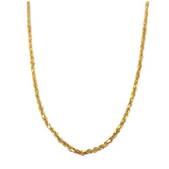 APPRAISED $1000- 14KT Yellow Gold 16" Diamond Cut Rope Chain