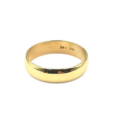 14KT Yellow Gold 5.4MM Polished Band