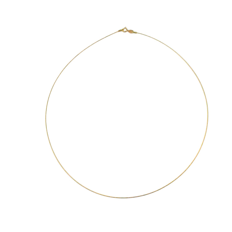 APPRAISED $200- 14KT Yellow Gold 16" Wire Necklace