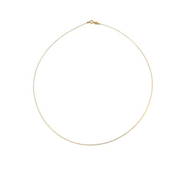 APPRAISED $200- 14KT Yellow Gold 16" Wire Necklace