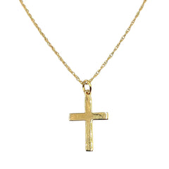 APPRAISED $200- 14KT Yellow Gold Small Cross Pendant