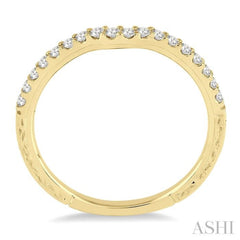 1/5 Ctw Round Cut Diamond Wedding Band in 14K Yellow Gold