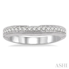 1/4 Ctw Diamond Wedding Band in 14K White Gold